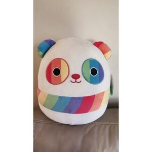 Rare Sarakee Rainbow Squishmallow Panda 12" Plush Toy‎ Kellytoy 2023